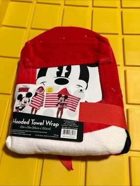 Red Hooded Towel Wrap